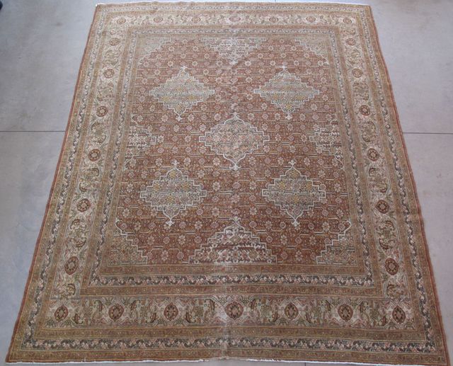 Antique Haji Jaleli Tabriz Rug, 8'1